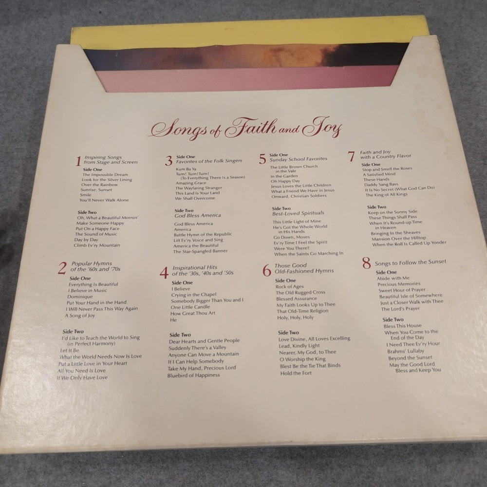 Reader's Digest Songs of Faith and Joy 96 Inspirational Favorites Vinyl Box Set - Picture 2 of 2
